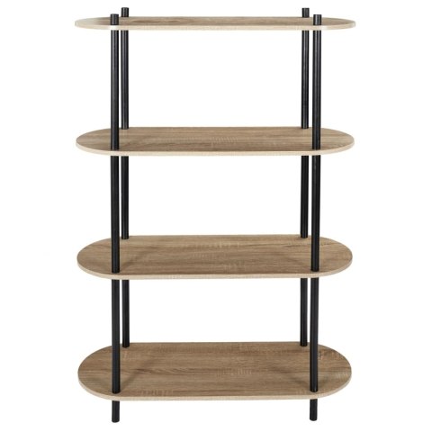 Regał Cobe 4 półki naturalny/czarny