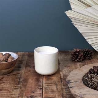 Świeca Glaze S w ceramice biała