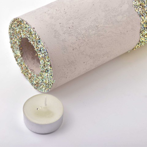 ŚWIECA LAMPION WALEC 120X240 DIAMENT LEN MULTI