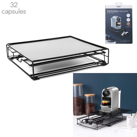 Szuflada na kapsułki Nespresso czarna