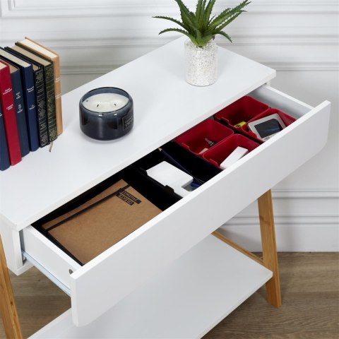 Zestaw 7 organizerów czarne/czerwone