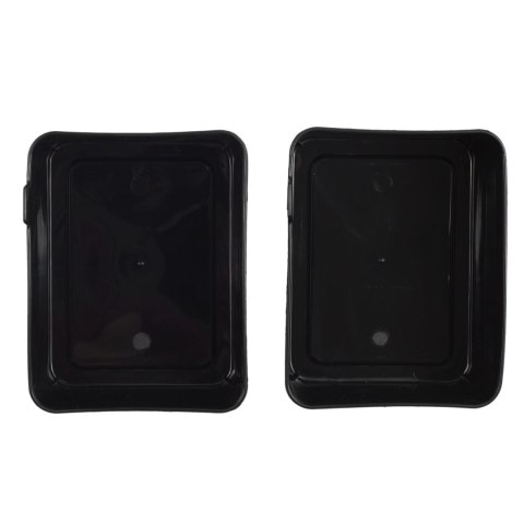 Zestaw 7 organizerów czarne/czerwone