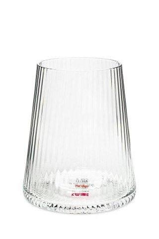 KARE komplet 4 szklanek RIFFLE 440ml transparentny