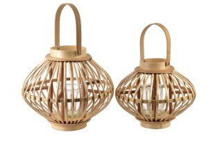 LUCIE NATURAL Lampion27xh22cm