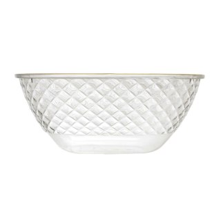 Miska Mirage 25,6cm złoty brzeg plastikowa