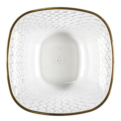 Miska Mirage 25,6cm złoty brzeg plastikowa