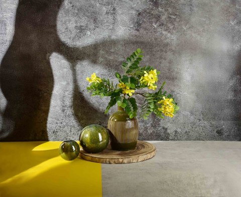 GIOVANI GREEN Wazon 16X16Xh23,5cm