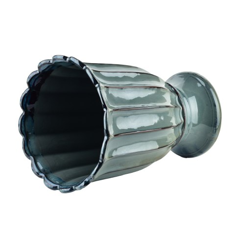 EVAM BLUE Wazon ceramiczny L 17x17x22cm