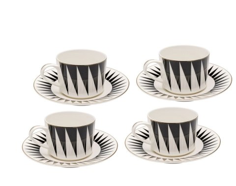 KARE komplet 4 filiżanek HARLEQUIN