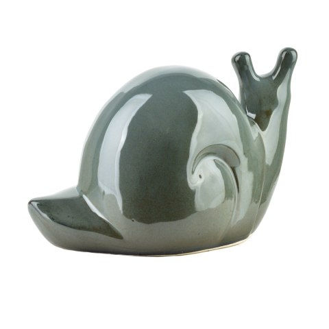 MAVE BLUE Figura ślimak ceramiczny 25x14,5x15cm