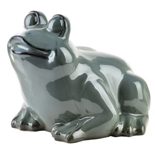 MAVE BLUE Figura żaba ceramiczna 27x26x20,5cm