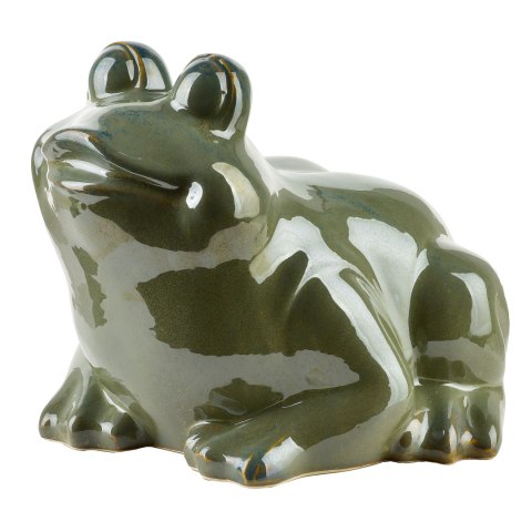 MAVE GREEN Figura żaba ceramiczna 27x26x20,5cm