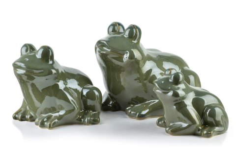 MAVE GREEN Figura żaba ceramiczna 27x26x20,5cm