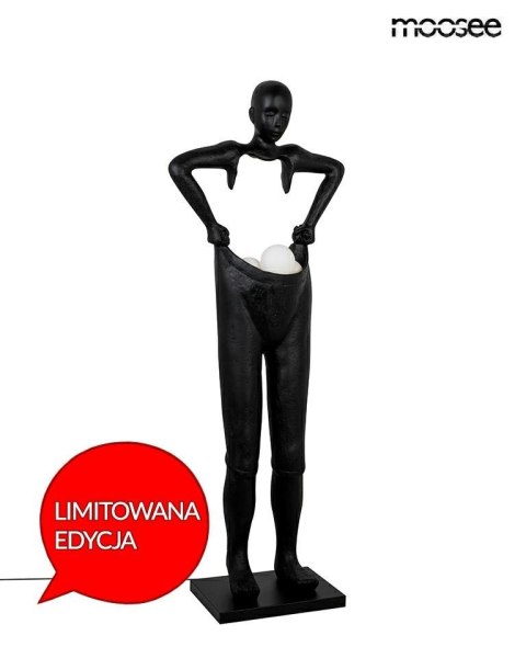 MOOSEE lampa podłogowa HUMAN HOUDINI czarna