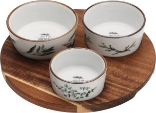 ZESTAW DO SERWOWANIA 4 SZTUKI BIAŁE