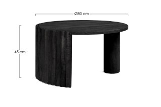 BIZZOTTO stolik kawowy ORISSA 80 czarny