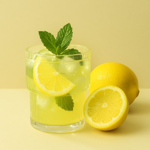 ELLA STRIPES Komplet 4 szklanek 320ml ze szkła borokrzemowego 8x7x9,7cm