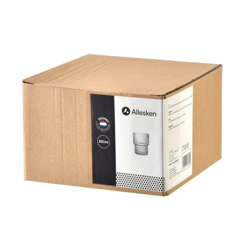 ELLA STRIPES Komplet 4 szklanek 320ml ze szkła borokrzemowego 8x7x9,7cm