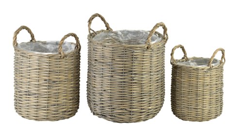 GUSTAV Komplet 3 koszy 28x29x22cm/23x25x18cm/18,5x20x14cm