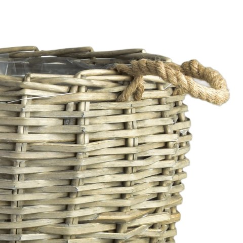 GUSTAV Komplet 3 osłonek wiklinowych49x49xh50/36x36xh40/29x29xh31cm