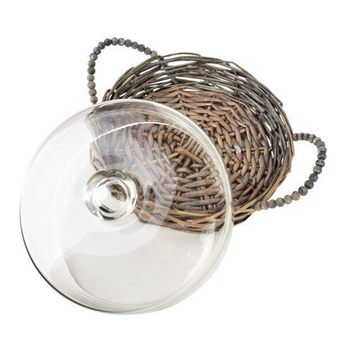 GUSTAV Taca ze szklaną pokrywą 23x23x15cm