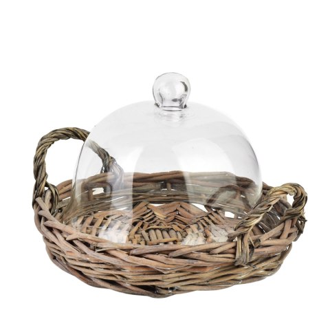 GUSTAV Taca ze szklaną pokrywą 23x5x18cm