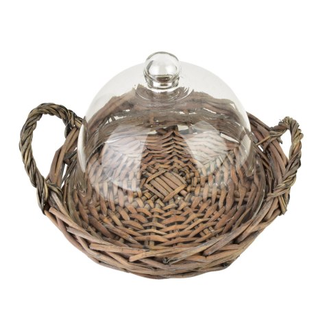 GUSTAV Taca ze szklaną pokrywą 23x5x18cm