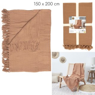 Koc/Pled Waffle ochra 150x200cm