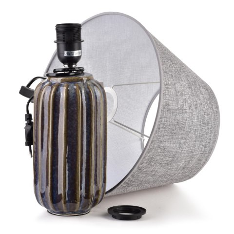 LETI GREY Lampa stołowa 10x10x41cm