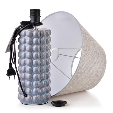 LETI GREY Lampa stołowa 11x11x50cm