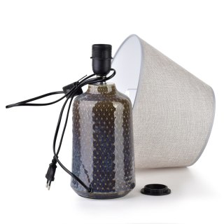 LETI GREY Lampa stołowa 12x12x45cm