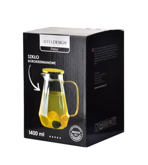 PETER Dzbanek szklany 1,4L 8x16xh20cm