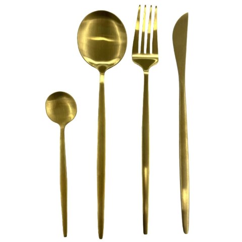 Zestaw sztućców Gilded złote na 6 osób