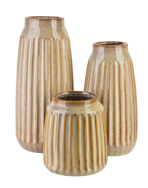 ARINA BEIGE Wazon 15x15x28,5cm