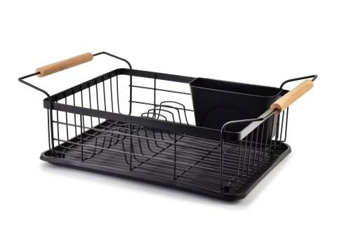 BASIC KITCHEN Ociekacz 50,5x29,8x16,5CMdrewniane uchwyty