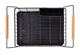 BASIC KITCHEN Ociekacz 50,5x29,8x16,5CMdrewniane uchwyty