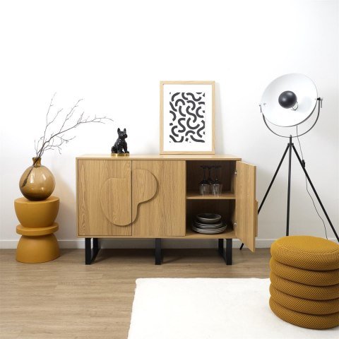 Komoda/ bufet Calypso dąb/czarna