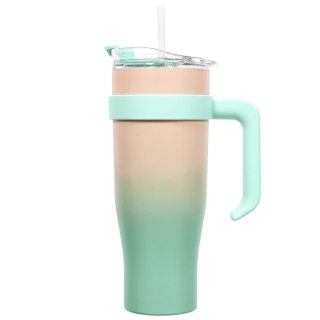 Kubek termiczny Miami Tie-Dye pomarańczowy/ zielony