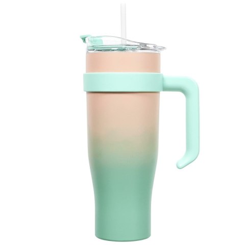 Kubek termiczny Miami Tie-Dye pomarańczowy/ zielony