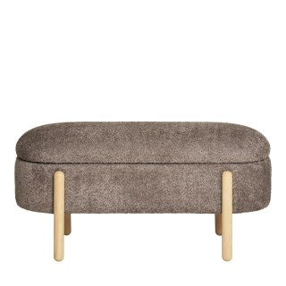 Ławka Branca ze schowkiem brązowa/ naturalna