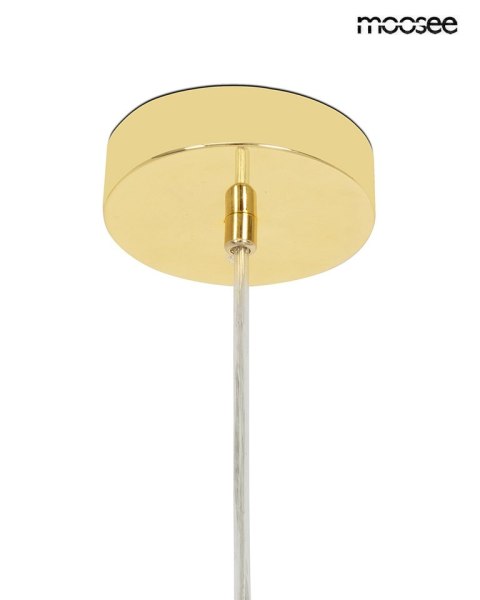 MOOSEE lampa wisząca ALURE OVAL 120 złota/mleczna
