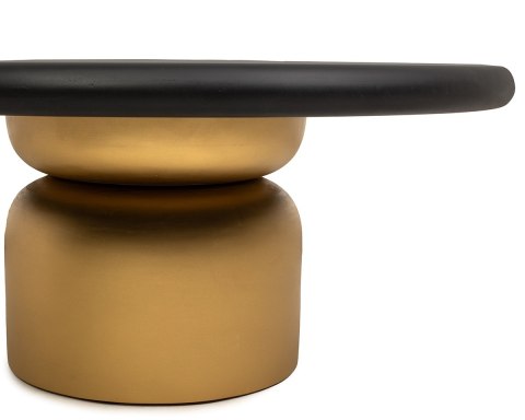 MaMaison stolik kawowy LEONARDO złoty / czarny