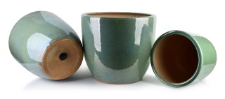 NEVA GREEN Komplet 3 osłonek ceramiczny Xl: 50x50x45/ L:42x42x42/ M:35x35x38cm