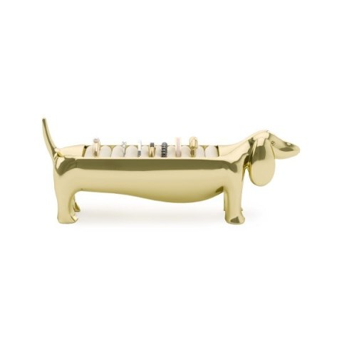 UMBRA stojak na pierścionki DACHSIE złoty