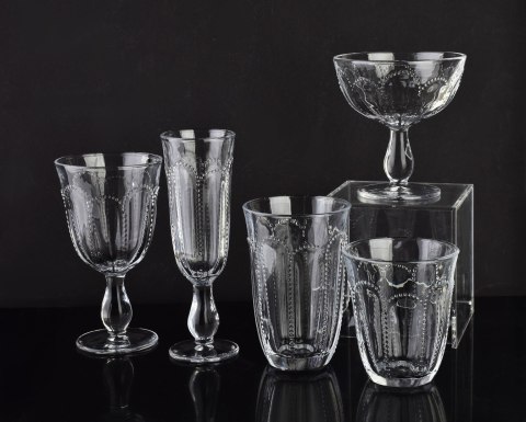 DAPHNE Komplet 4 szklanek 450ml 9,5x5,2x 13,9cm