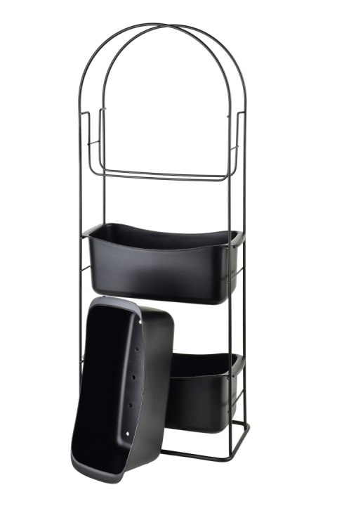 DEA BLACK Półka 3 poziomowa 27,5x13x73cm