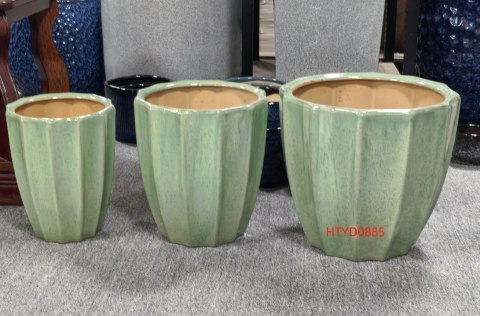 NEVA Komplet 3 doniczek 41x41x37,5/32,5x32,5x35/26x26x32,5cm