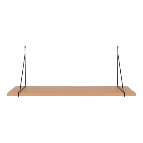 Półka Chiba 80cm naturalna/ czarna