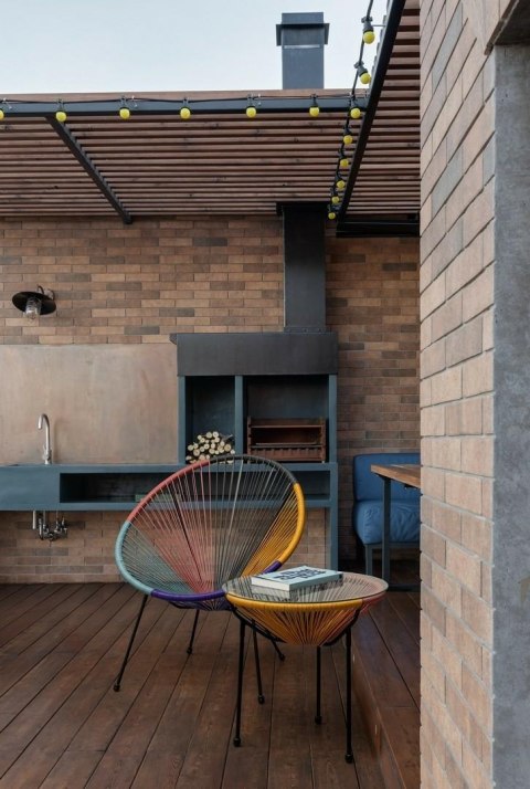 BIZZOTTO krzesło ogrodowe PARKER wielokolorowe