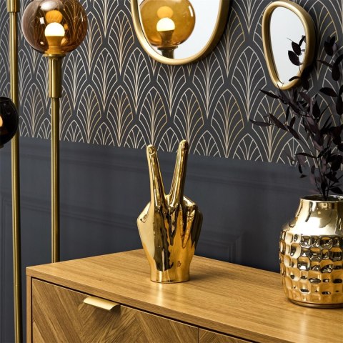 Dekoracja, figurka Dłoń Victoria złota